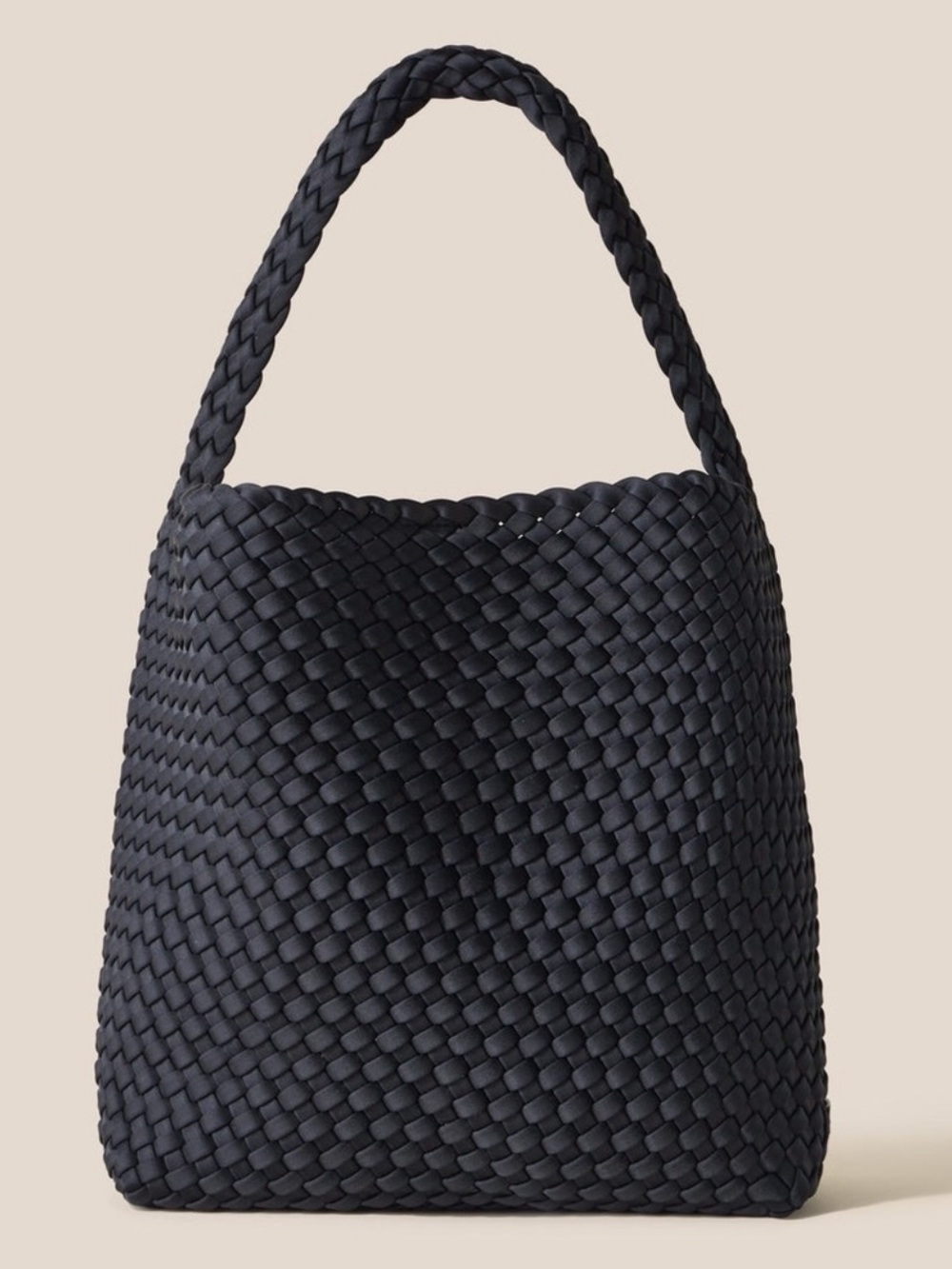 Naghedi Black Medium Hobo Bag